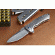 Wilson Combat Defiant Starburst Flipper, Titanium Framelock, Silver WTK-DSF