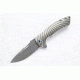 Wilson Combat Defiant Starburst Flipper, Titanium Framelock, Silver WTK-DSF