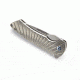Wilson Combat Defiant Starburst Flipper, Titanium Framelock, Silver WTK-DSF