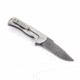 Wilson Combat Eagle Framelock Titanium Flipper, Stainless Damascus Blade WTK-EAGLE-D