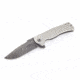 Wilson Combat Eagle Framelock Titanium Flipper, Stainless Damascus Blade WTK-EAGLE-D