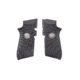 Wilson Combat EDC X9 Grips, Aggressive Starburst Pattern, G10 Black, 853BLK