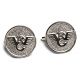Wilson Combat Grip Medallion, Set of 2, Sterling Silver, 351MSS