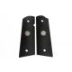 Wilson Combat Grips, Full-Size, Black G10, Starburst Pattern, Flat Bottom, Black, 351ACFS