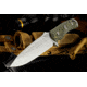 Wilson Combat Hide Fighter Fixed Blade Knife, G10, Wilson Combat/Steve Woods, Black/Green, WTK-HF-GN