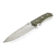 Wilson Combat Hide Fighter Fixed Blade Knife, G10, Wilson Combat/Steve Woods, Black/Green, WTK-HF-GN