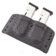 Wilson Combat Kydex Carry Double Magazine Pouch, 1911, Left Hand, 1.75in Belt, Black KC1BKL15D