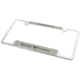 Wilson Combat License Plate Frame, Silver 847
