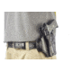 Wilson Combat Lo-Profile II Holster, Beretta 92, 96 Compact, Left Hand, 1.5in Belt, Black Leather with Shark Trim MLP12BLSL15