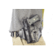 Wilson Combat Lo-Profile II Holster, Beretta 92, 96 Compact, Left Hand, 1.5in Belt, Black Leather with Shark Trim MLP12BLSL15