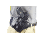 Wilson Combat Lo-Profile II Holster, Compact 1911 with TLR-3 Weapon Light, Right Hand, 1.5in Belt, Black Leather w, Shark Trim MLP2BLSR15WL