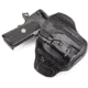 Wilson Combat Lo-Profile II Holster, Full-Size 1911 with TLR-1 Weapon Light, Right Hand, 1.5in Belt, Black Leather w, Shark Trim, MLP1BLSR15WL