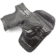 Wilson Combat Lo-Profile II Holster, S and W M and P Compact, Right Hand, 1.5in Belt, Black Leather with Shark Trim, MLP14BLSR15