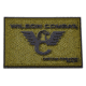 Wilson Combat Logo PVC Patch, Rectangle, Green/Black 884