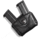 Wilson Combat Palmetto Cowhide Leather Double Pistol Magazine Pouch, Wilson Combat EDC X9, Ambidextrous, Black, PLDP9BLR15