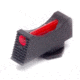 Wilson Combat Vickers Elite Snag Free Front Sight for Glock 42, 43, Red Fiber Optic, 760FOR