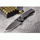 Wilson Combat Pro Tech, Eagle Automatic by Les George, Matte Black DLC Blade Finish, Matte Black, WTK-EAGLE-AB