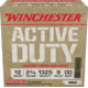 Winchester Active Duty 12 Gaude 9 Pellet 2.75in #00 Buck Shotgun Buckshot Ammo, 25 Rounds, WIN1200MG