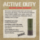 Winchester Active Duty 12 Gaude 9 Pellet 2.75in #00 Buck Shotgun Buckshot Ammo, 25 Rounds, WIN1200MG