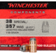 Winchester Ammo Centerfire Handgun Reloading, 357 Mag .357, 158 Grain, 100 Bullets, WB357H158X