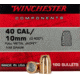 Winchester Ammo Centerfire Handgun Reloading, 40 S&amp;W .400, 180 Grain, TCFMJ, 100 Bullets, WB40TC180X
