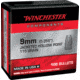 Winchester Ammo Centerfire Handgun Reloading, 9 mm .355, 115 Grain, JHP, 100 Bullets, WB9JHP115X