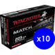 Winchester Competition Match .223 Remington 69 Grain Boat Tail Hollow Point Brass Cased Centerfire Rifle Ammo, 200 Rounds, S223M2