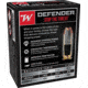 Winchester Defender HANDGUN .40 S&amp;W 180 grain Bonded Jacketed Hollow Point Centerfire Pistol Ammo, 20 Rounds, S40SWPDB1