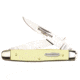Winchester Knives 3 7/8in, 2 Blade Buckstag Muskrat w/ Two Clip Blades, Yellow Delrin Handle, Box W 40 14027 YB