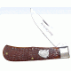 Winchester Knives 4 1/2in, 1 Blade Trapper w/ Burnt Orange Bone Handle W 18 19111 BH