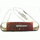 Winchester Knives 4 1/2in, 2 Blade Rope Sunfish Pattern w/ Burnt Orange Bone Handle, Cartridge Shield W 18 29110