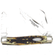 Winchester Knives 4in, 3 Blade Stockman w/ Stag Delrin Handle and Winchester Oval Stamped Shield, Clam Pack W 40 14086 C