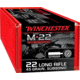 Winchester M-22 SUBSONIC .22 Long Rifle 45 grain Copper Plated Lead Round Nose Rimfire Ammo, 100 Rounds, S22LRTSUP