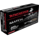 Winchester MATCH .223 Remington 69 grain Boat Tail Hollow Point Centerfire Rifle Ammo, 20 Rounds, S223M2