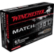 Winchester MATCH 6.5 Creedmoor 140 grain Boat Tail Hollow Point Centerfire Rifle Ammo, 20 Rounds, S65CM