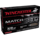Winchester Match Elite Marksman .308 Winchester 169 Grain Matchking HPBT Brass Cased Rifle Ammo, 20 Rounds, S308M2