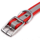 Winchester Pet Core D Ring High Visibility Reflective Collar with Name Plate, Red, M/L, KB-DRC-RD-M/L-NP-1