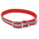 King Buck Core D Ring High Visibility Reflective Collar with Name Plate, Red, L/XL, KB-DRC-RD-L/XL-NP-1