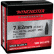 Winchester Rifle Bullets, 7.62 Bullets, 147 Grain, Full Metal Jacket, 100 Bullets, WB762147NX