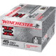 Winchester Super-X HANDGUN .45 Colt 225 grain Silvertip Jacketed Hollow Point Brass Cased Centerfire Pistol Ammo, 20 Rounds, X45CSHP2