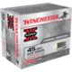 Winchester Super-X HANDGUN .45 Colt 225 grain Silvertip Jacketed Hollow Point Brass Cased Centerfire Pistol Ammo, 20 Rounds, X45CSHP2