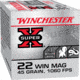 Winchester Super-X RIMFIRE SUBSONIC .22 Winchester Magnum Rimfire 45 grain Lead Hollow Point Rimfire Ammo, 50 Rounds, X22MSUB