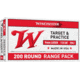 Winchester USA 9mm Luger 115 Grain Full Metal Jacket Brass Cased Centerfire Pistol Ammo, 200 Rounds, USA9WY