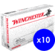 Winchester USA .40 S&amp;W 180 Grain Full Metal Jacket Brass Cased Centerfire Pistol Ammo, 500 Rounds, Q4238-KIT4