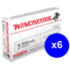 Winchester USA RIFLE, 5.56x45mm NATO, 55 grain, Full Metal Jacket, Brass, Centerfire Rifle Ammo, 120 Rounds, WM193K