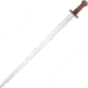 Windlass Ashdown Viking Sword, 31.75 satin finish unsharpened carbon steel blade, 501561