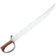 Windlass D-Guard Bowie, 17 satin finish unsharpened carbon steel blade, Brown wood handle, 400928