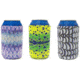 Wingo Outdoors Fish Skin Can Cooler 3-Pack, Bonefish/Mahi Mahi/Tarpon, Standard Can, W-CAN-SAL-3PK