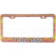 Wingo Outdoors License Plate Frame, Brown Trout, Trout Bum, 12 x 7 inches, W-LIC-104-TB