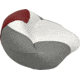 Wise Baja Series Casting Seat, Brite White / Dark Red / Grey, Small, 1466-1774